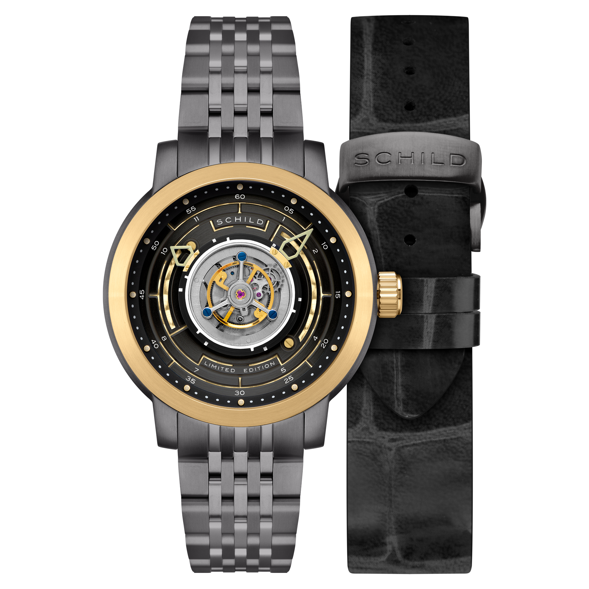 Heinrich Cyclone Tourbillon Limited Edition Grey / Gray Stainless Steel |  Dial