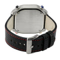 Quattro Zone GV2 Swiss Quartz, 316L Silver Case, Black dial, Sub Dials, Black Italian Leather Strap | Black Dial