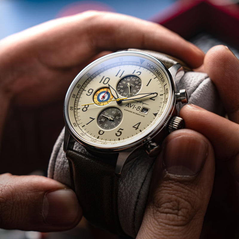 Classic Chronograph Khaki / Leather | Khaki Dial