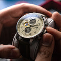 Classic Chronograph Khaki / Leather | Khaki Dial