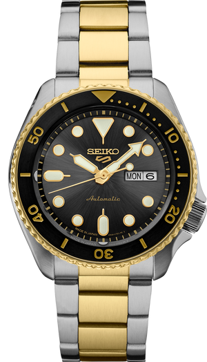 5 Sports SYX Charcoal Dial / Two-Tone Stainless Steel Bracelet Charcoal Dial