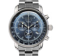 100 Jahre Chronograph Blue with Metal Bracelet | Blue Dial