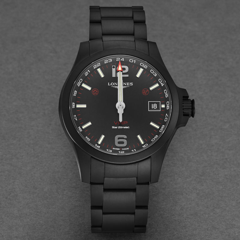 Conquest V.H.P. L37182566 / Black | Black Dial