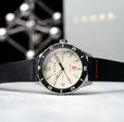 Cross Baskerville Quartz Grey / Black Leather |  Dial
