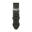 STRAP, 20mm, ITALIAN LEATHER, CROSS HATCH, STEEL BUCKLE, MOSS GREEN, STANDARD ITALIAN LEATHER, CROSS HATCH