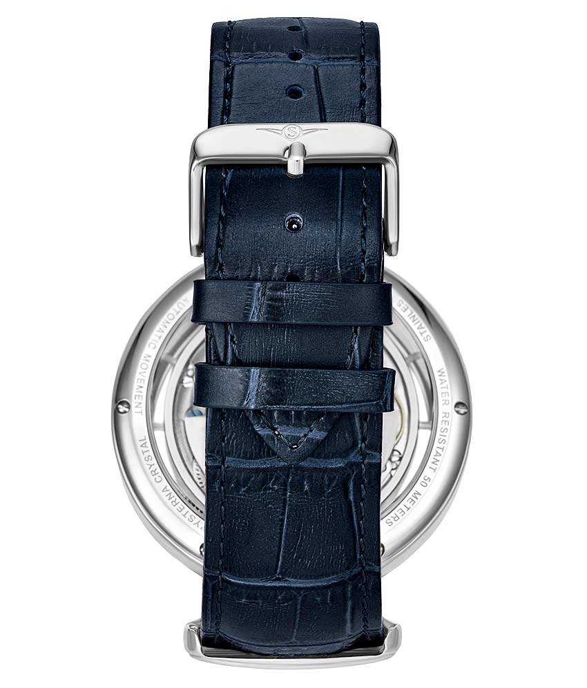 Legacy Silver Dial/ Blue Leather Blue | Silver Dial