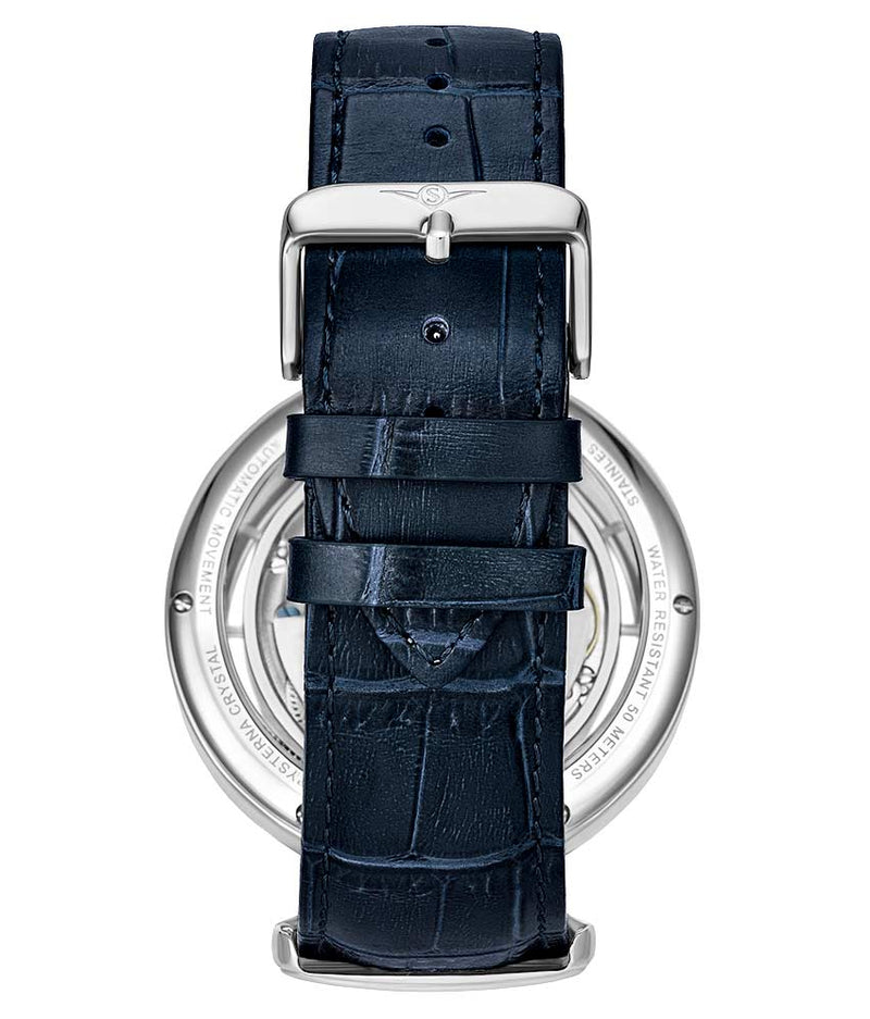 Legacy Silver Dial/ Blue Leather Blue | Silver Dial