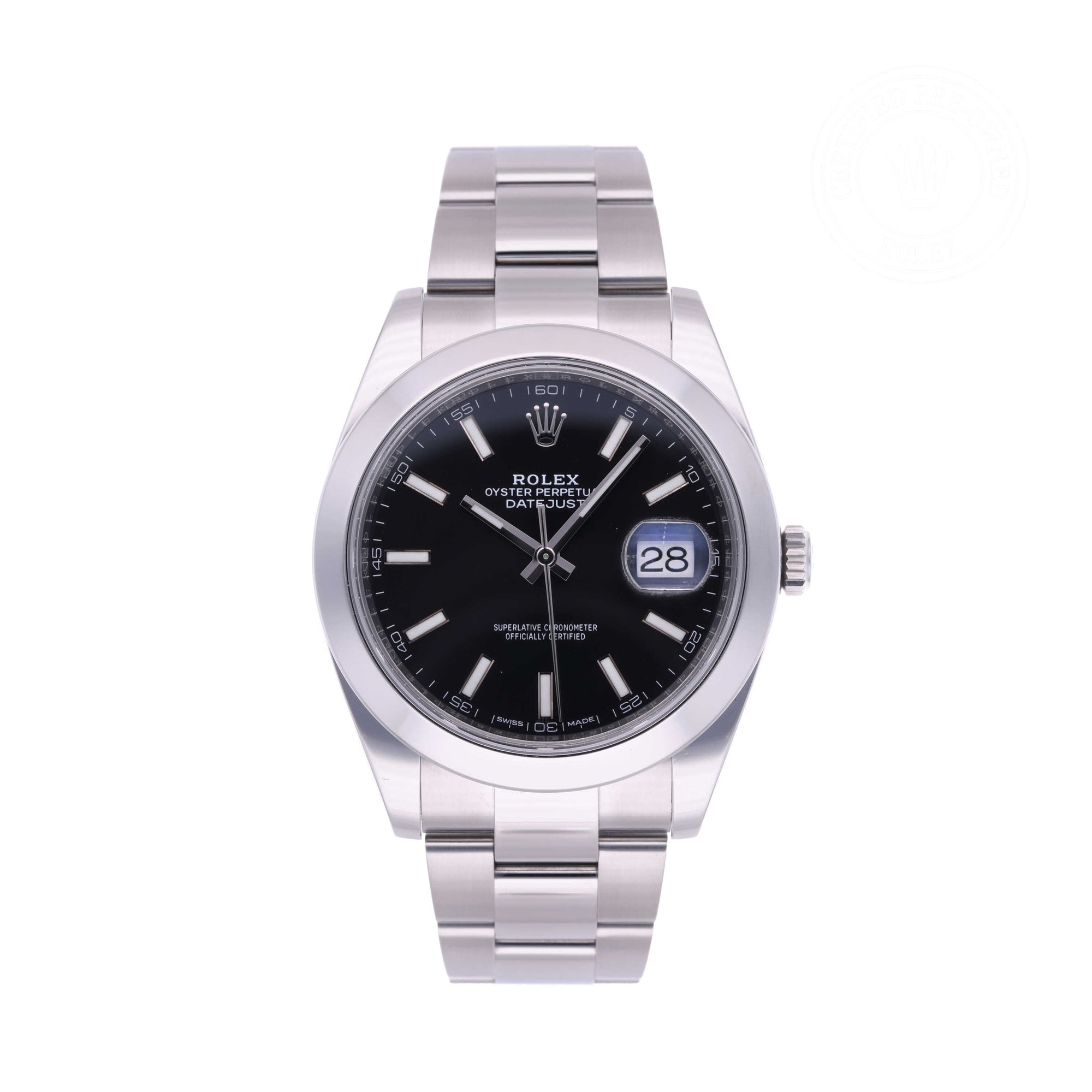 Pre-Owned Rolex Oystersteel Datejust 41mm-Ref. 126300
