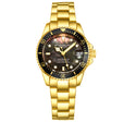 Vogue Gold Stainless Steel | Black Dial