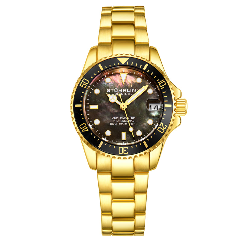 Vogue Gold Stainless Steel | Black Dial
