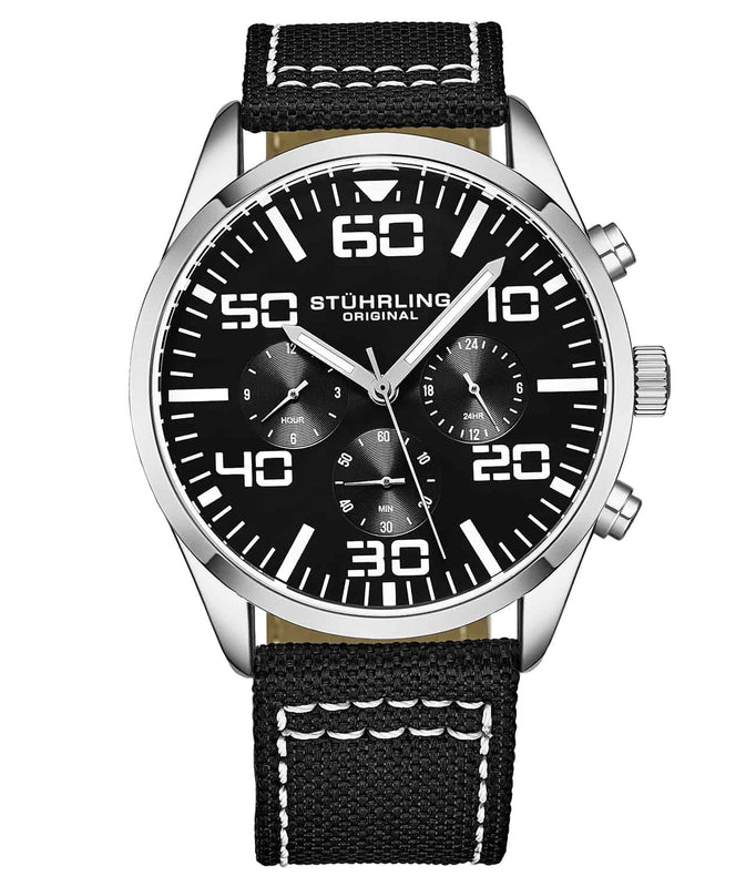 Aviator Black Dial/ Black Nylon | Black Dial