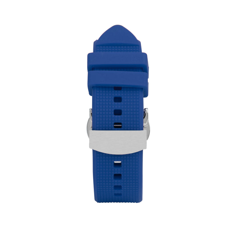 Silicone Adjustable Deployment Band  for Apple Watch Series 8/7/6/5/4/3/2/1/SE Blue (38mm | 40mm | 41mm) |  Dial