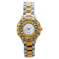 Croton Women's Quartz Crystal Accented Beveled Bracelet Watch