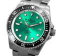 TITANIUM Swiss Automatic SW200 Deep Marine Explorer II Titanium/Black/AquaBurst | Teal Dial