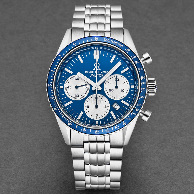 Aviator 17000.6135 / Blue | Blue Dial