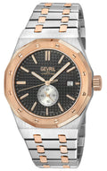 Gotham Swiss Automatic Movement, Black Embossed Dial, Silver Counter  316L SS Bracelet Black Dial