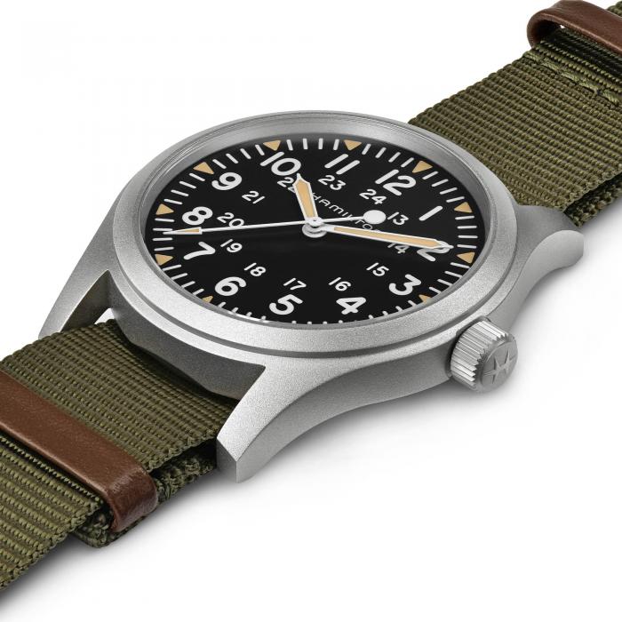 KHAKI FIELD MECHANICAL 42MM Black / Nylon | Black Dial