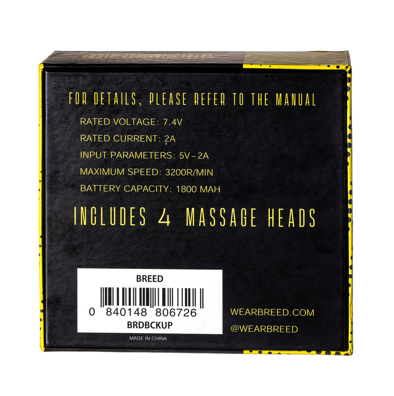 Back Up Mini Massage Gun Black