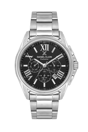 Roman Multifunction Silver / Black Dial Black Dial