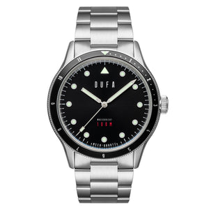TAUCHEN MECA QUARTZ Black / Stainless Steel | Black Dial