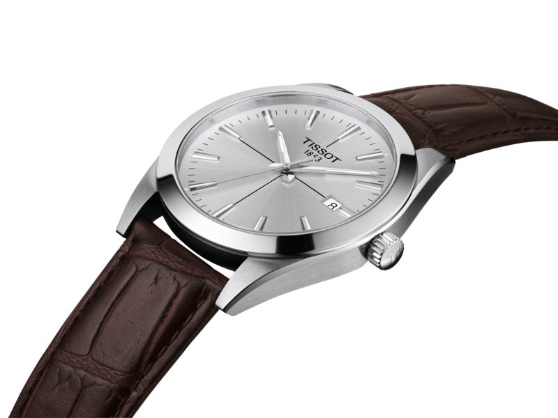 Gentleman Brown / Leather | Silver Dial