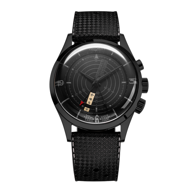 Nautical Heritage Full Black / Black Rubber Tropic | Black Dial
