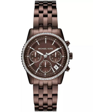 Bryant Brown Dial Brown Stainless Steel Bracelet Chronograph 35mm Brown Dial