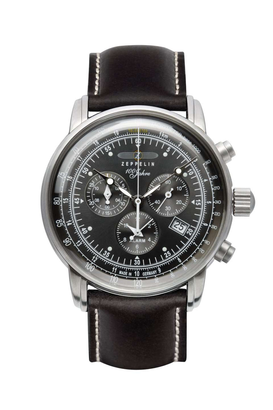 Orologio Zeppelin Automatico 8652-5 New Captains Line - Quadrante Marrone, Cinturino In Pelle, 41 Mm, 5 ATM - 2