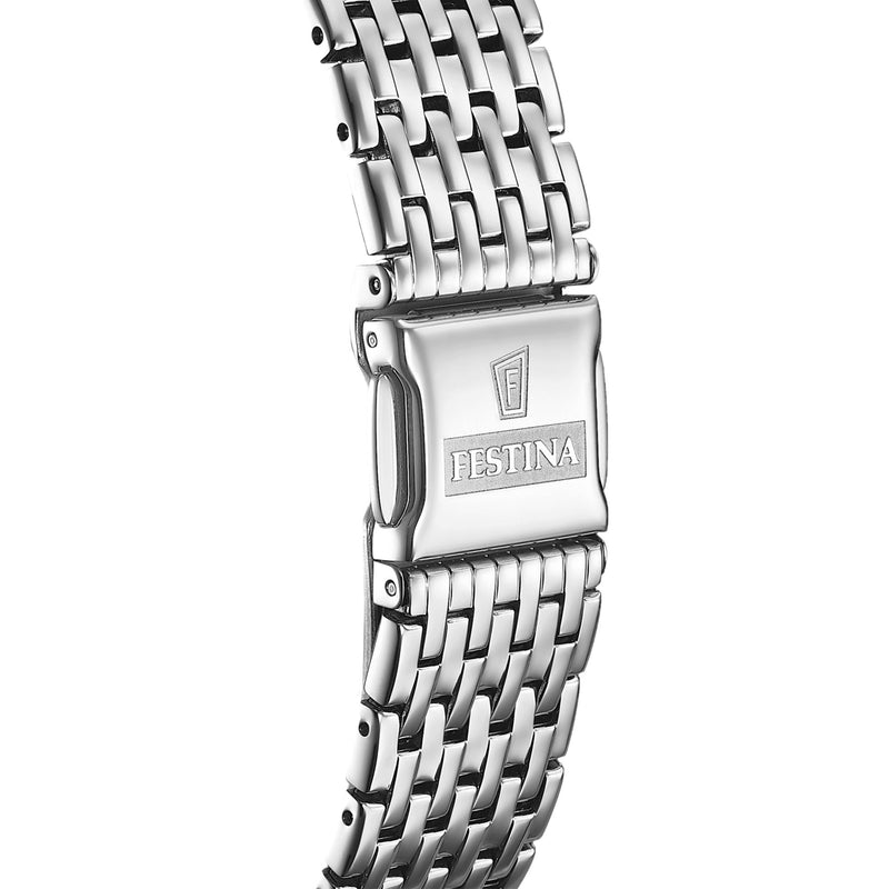 Swiss Made Silver / Stainless Steel | Silver Dial
