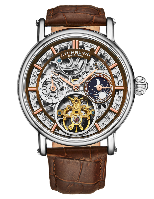Legacy Automatic 43mm Skeleton Brown/Leather | Silver Dial