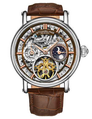 Legacy Automatic 43mm Skeleton Brown/Leather | Silver Dial
