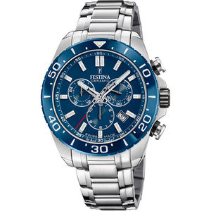 Chronograph Ceramic Blue / Stainless Steel | Blue Dial