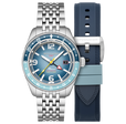 Fleuss GMT Automatic Blue/Stainless Steel | Blue Dial