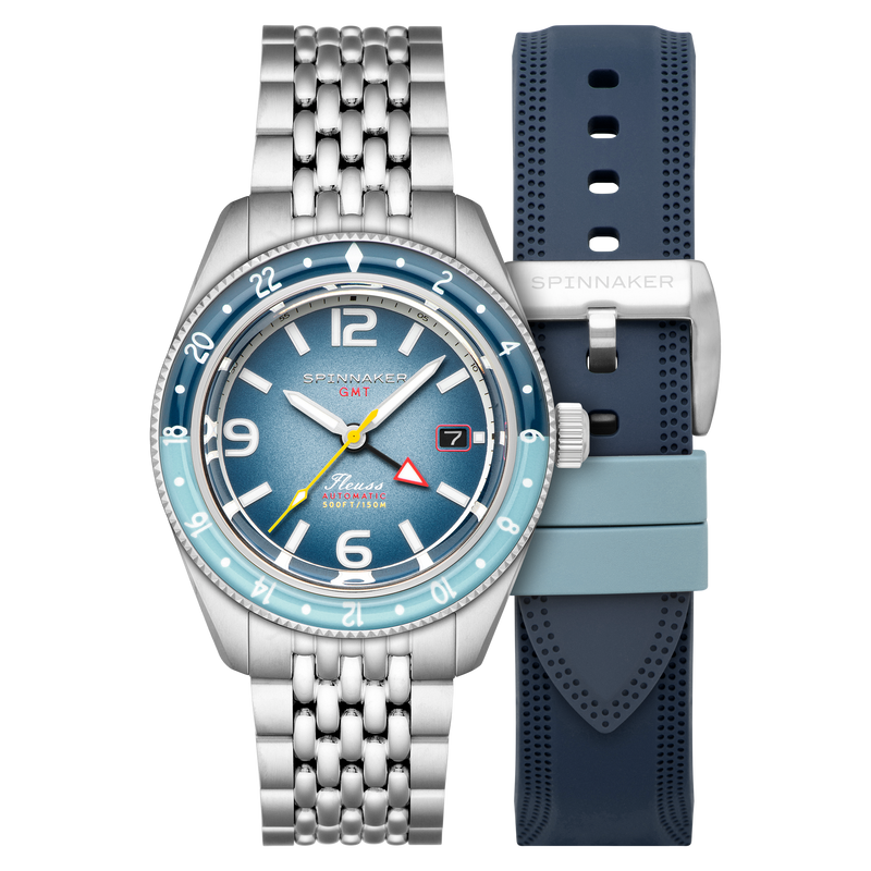 Fleuss GMT Automatic Blue/Stainless Steel | Blue Dial