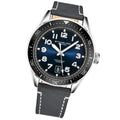 Monaco Grey/Leather/Blue Dial/Silver Case 3989.6 | Blue Dial