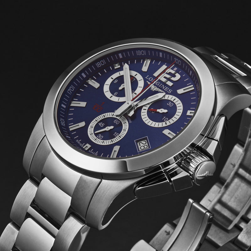 Conquest L37004966 / Blue | Blue Dial