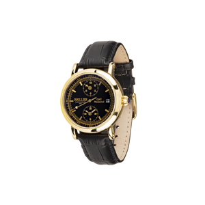 GMT DUAL TIME AUTOMATIC 38 MM | Black Dial