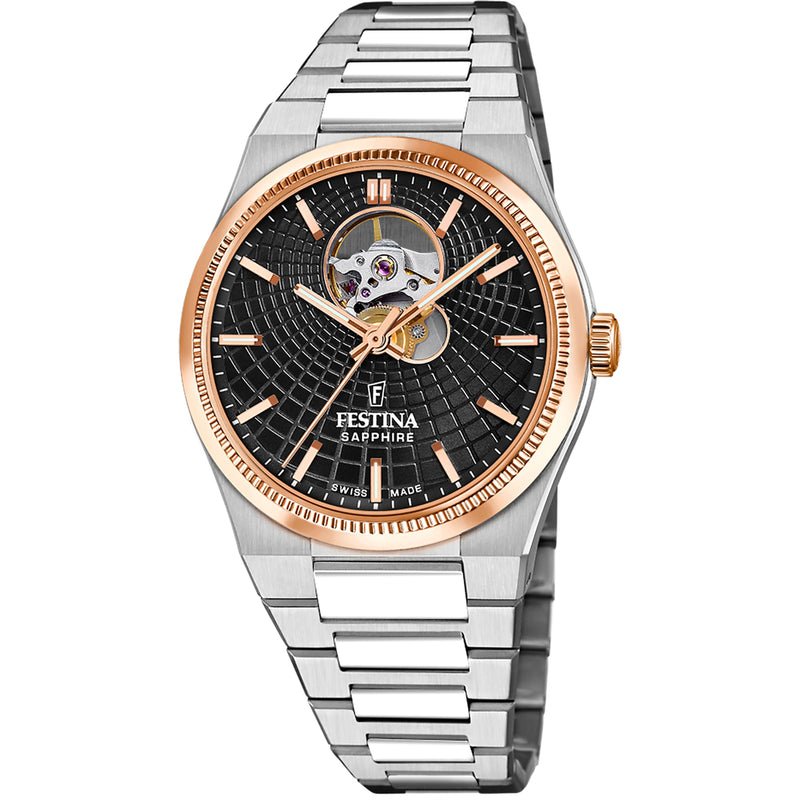 Rive Chronograph Black / Stainless Steel | Black Dial
