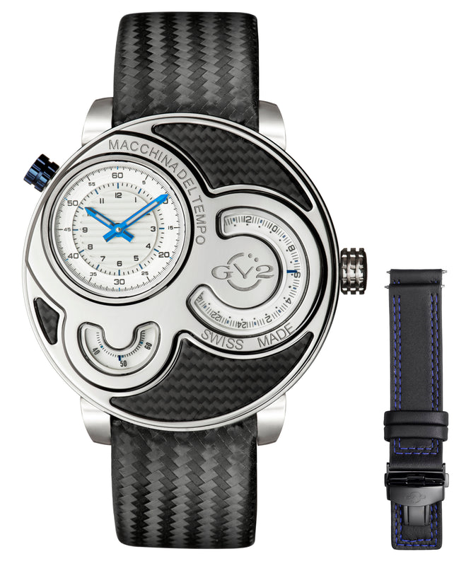 Machina del Tempo Carbon Fiber dial 3 Movement Watch