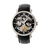 Aries Skeleton Leather Band Watch