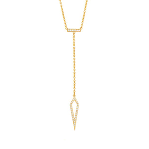 Lily Drop Necklace 18k Yellow Gold