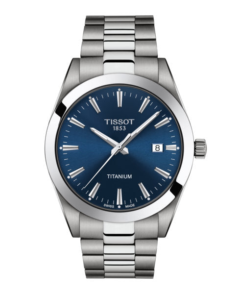 Gentleman Titanium Silver-tone | Blue Dial
