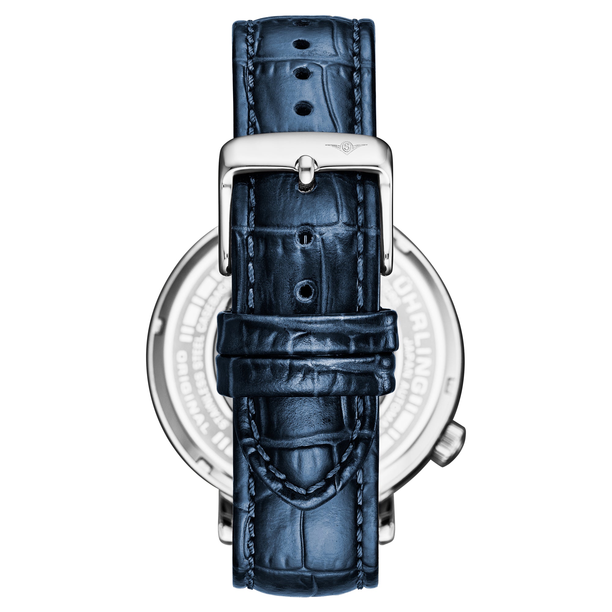 Quasar Skeleton Automatic 42mm Blue/Leather | Blue Dial