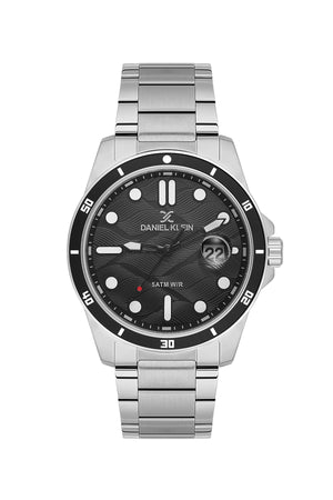 Textured Wave Date Master Silver / Green Dial Black Dial