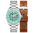 Fleuss Automatic Severn Edition Turquoise / Stainless Steel |  Dial
