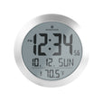 8 Inch Round Digital Wall Clock with Date & Indoor Temperature round-non-atomic-lcd-clock
