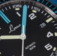 Laco Atlantik 39.MB Stainless Bracelet | Matte Black Dial