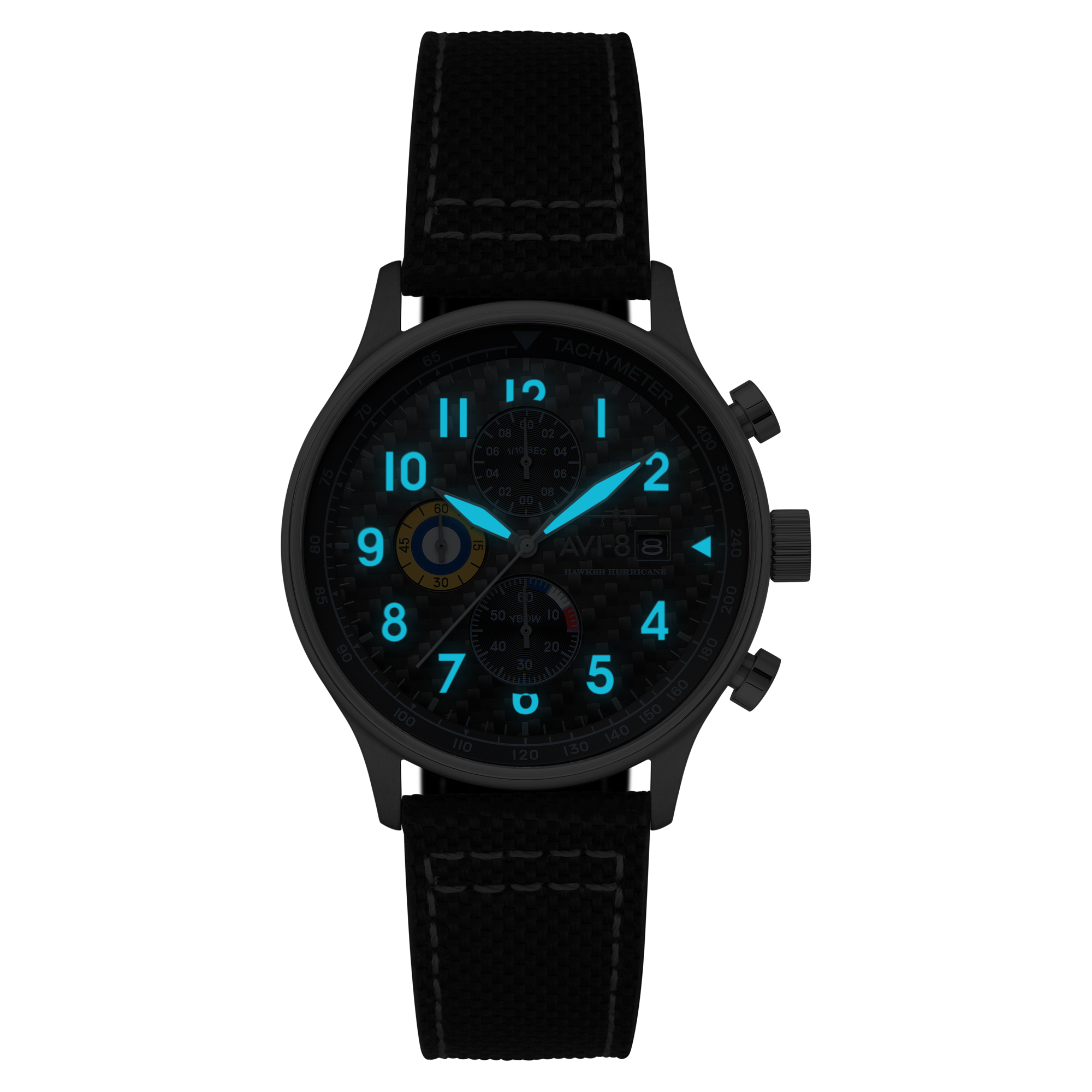Classic Chronograph Black / Leather Black Dial