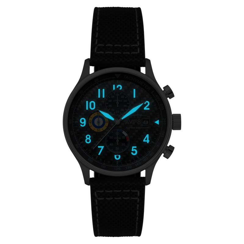 Classic Chronograph Black / Leather Black Dial