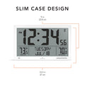 Self-Setting FC Clock with EXLarge Digits Indoor & Outdoor Temp Self-Setting FC Clock with EXLarge Digits Indoor & Outdoor Temp